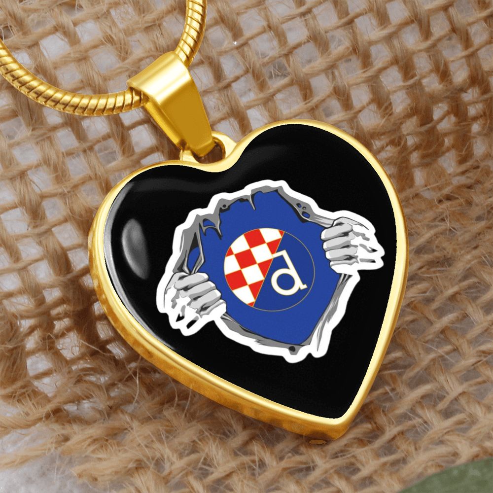 Lančić i privjezak srce Dinamo