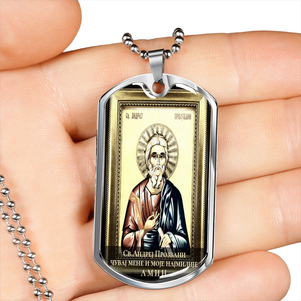 Sveti Andrej Prozvani ikonica u zlatu