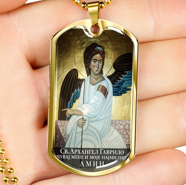 Sveti Arhangel Gavrilo ikonica u zlatu